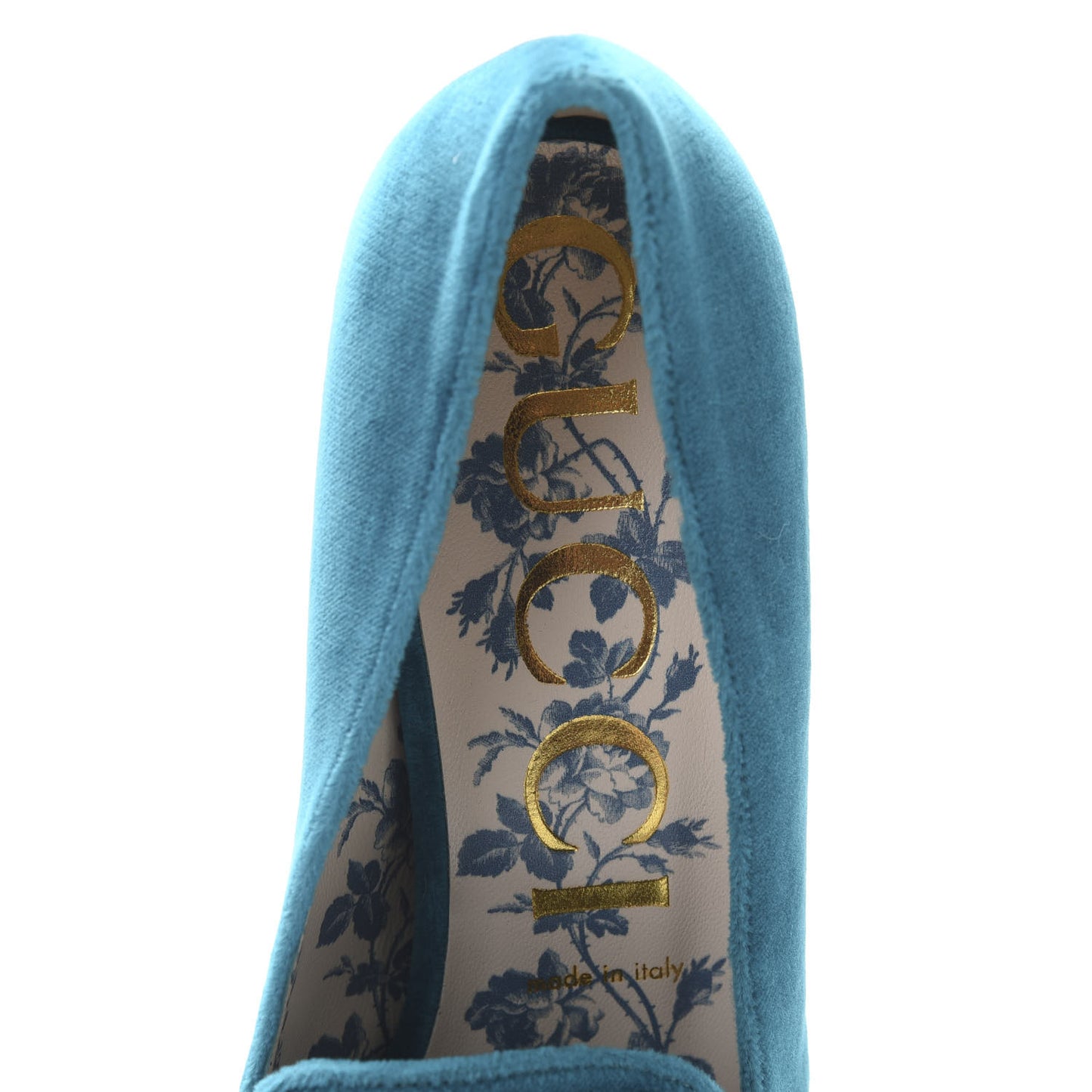 Softy Velvet GG Victoire 55mm Loafer Pumps 40 Pavone