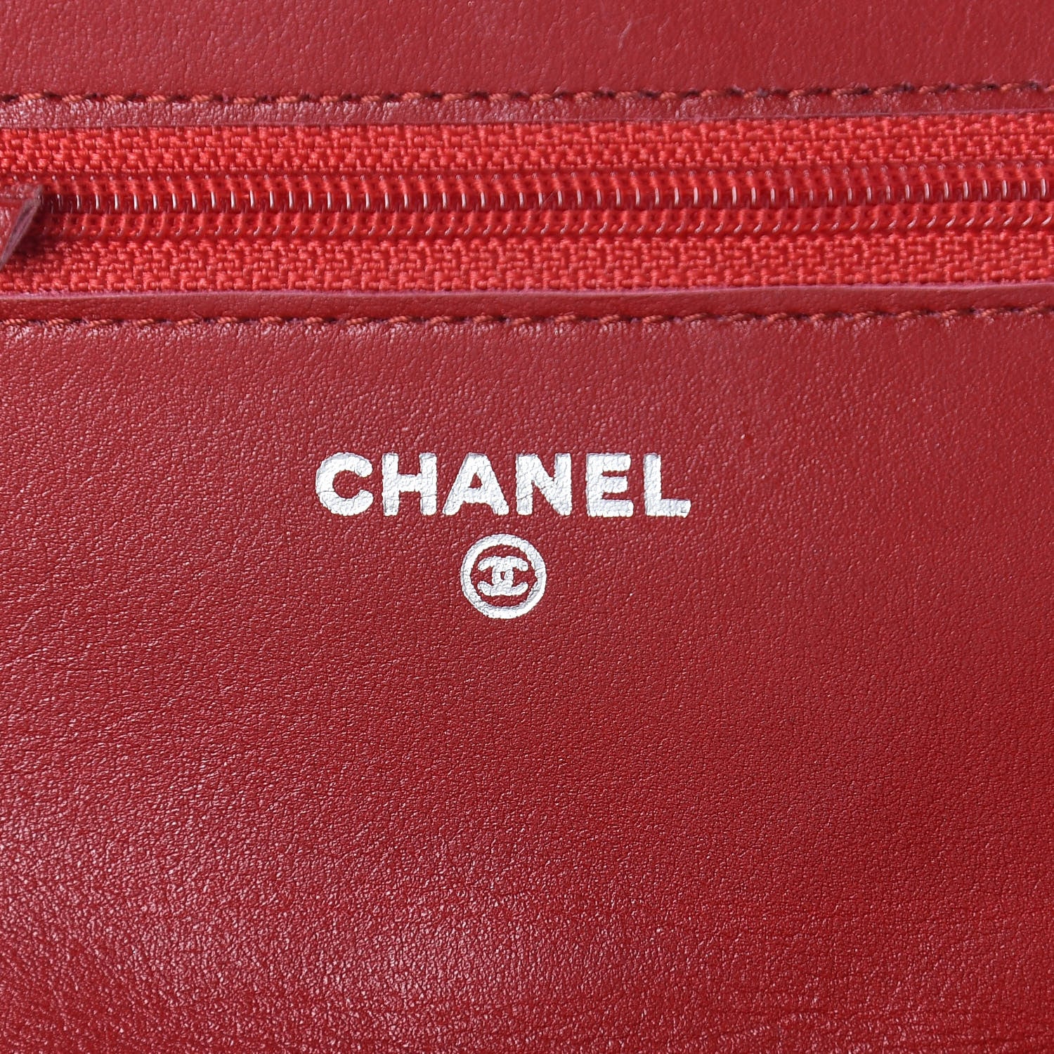 Chanel Patent Quilted Brilliant Wallet On Chain WOC Red 6 of 10