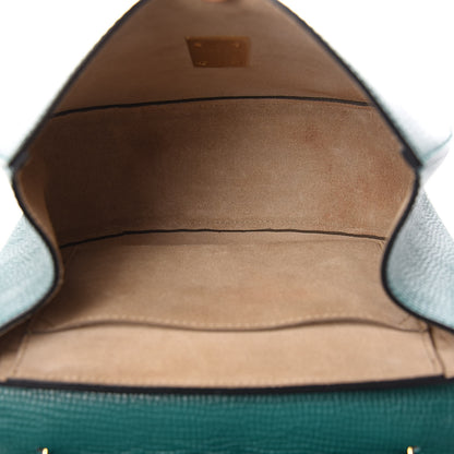 Chloe Grained Calfskin Lambskin Bi-Color Drew Shoulder Bag Stone Green 5 of 11