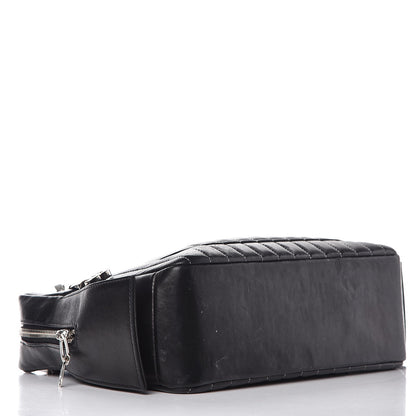 Chanel Lambskin Vertical Quilted Mademoiselle Small Camera Case Black 5 of 25
