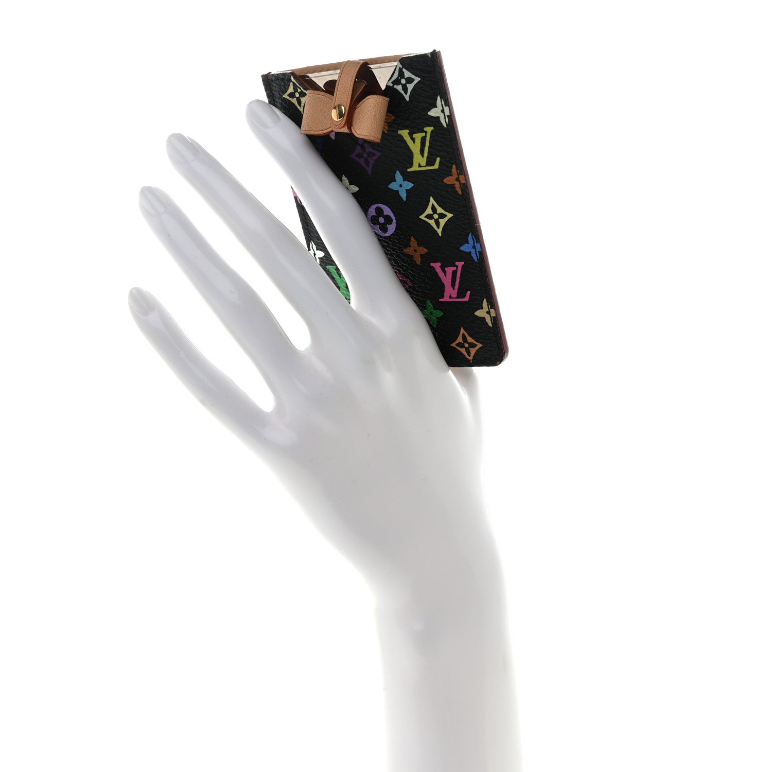 Louis Vuitton Monogram Multicolor Mirror and Case Pouch Black 3 of 9