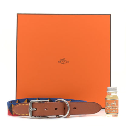 Hermes Toile Natural Bridle Medor Dog Collar L Dark Irish 6 of 6