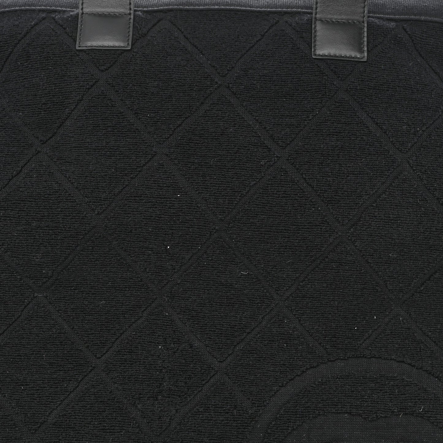 Terry Cotton CC Beach Tote Set Black