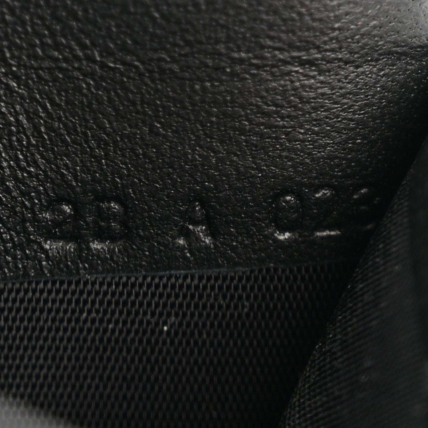 Calfskin 4G Embossed Card Holder Black