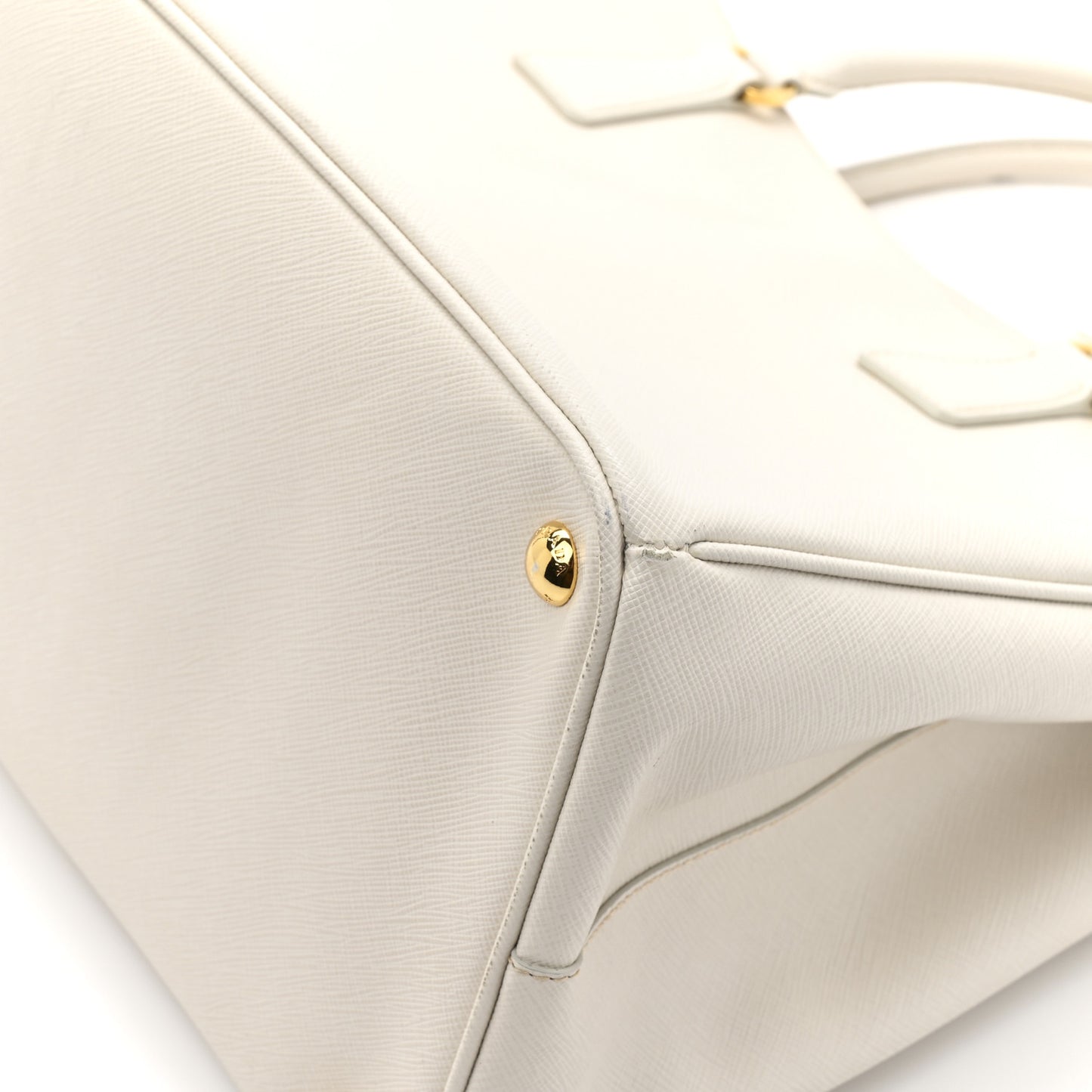Saffiano Lux Large Galleria Double Zip Tote Talco