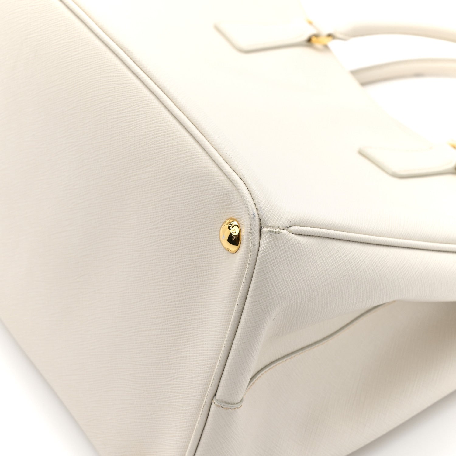 Prada Saffiano Lux Large Galleria Double Zip Tote Talco 10 of 14