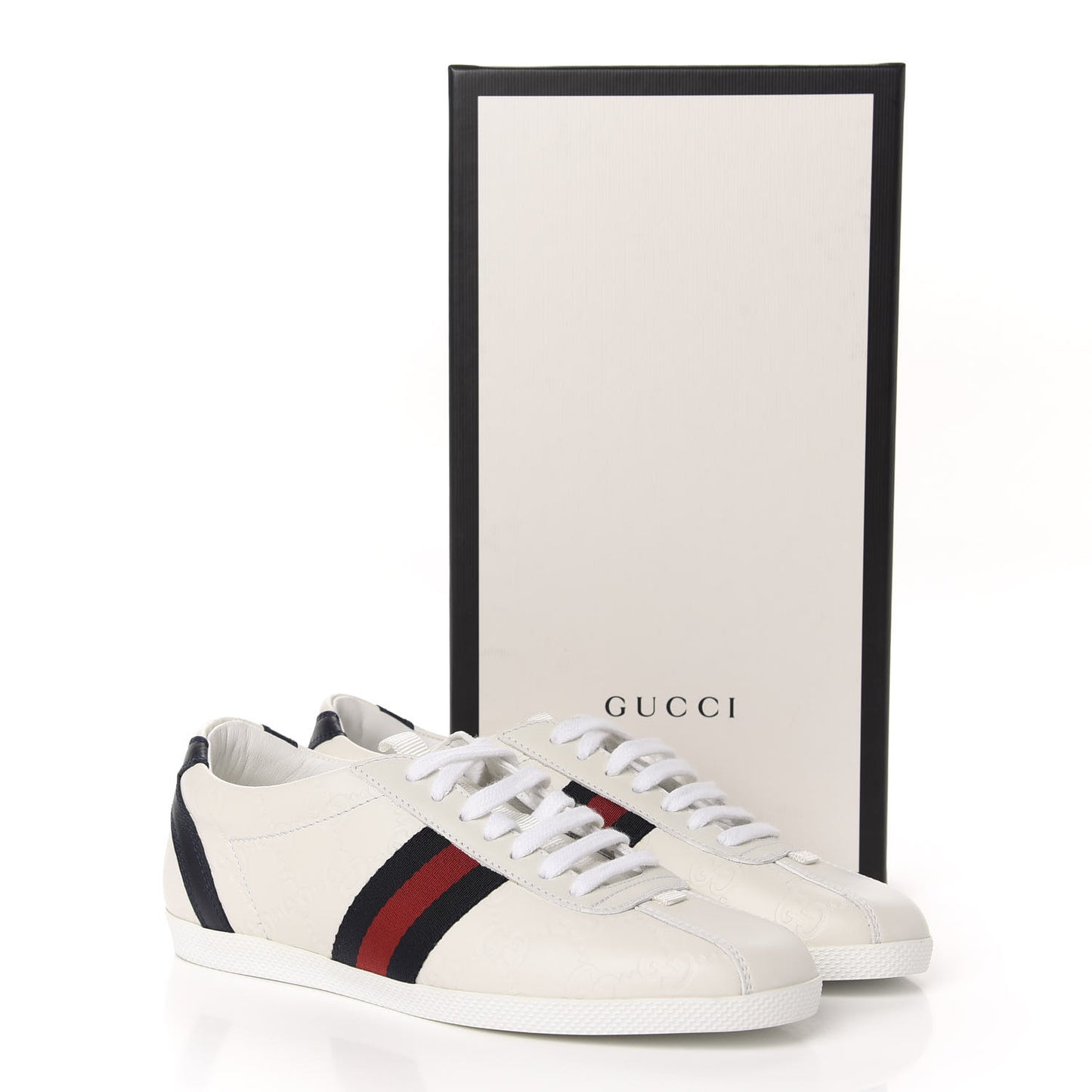 Guccissima Womens Web Sneakers 36.5 White