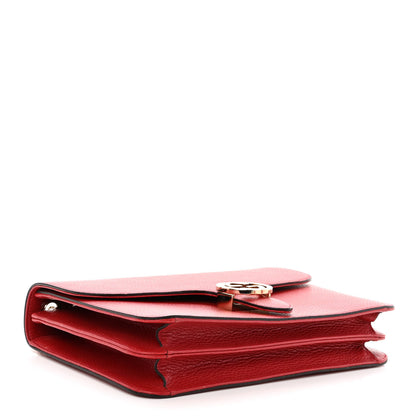 Gucci Dollar Calfskin Interlocking G Shoulder Bag Red 4 of 9