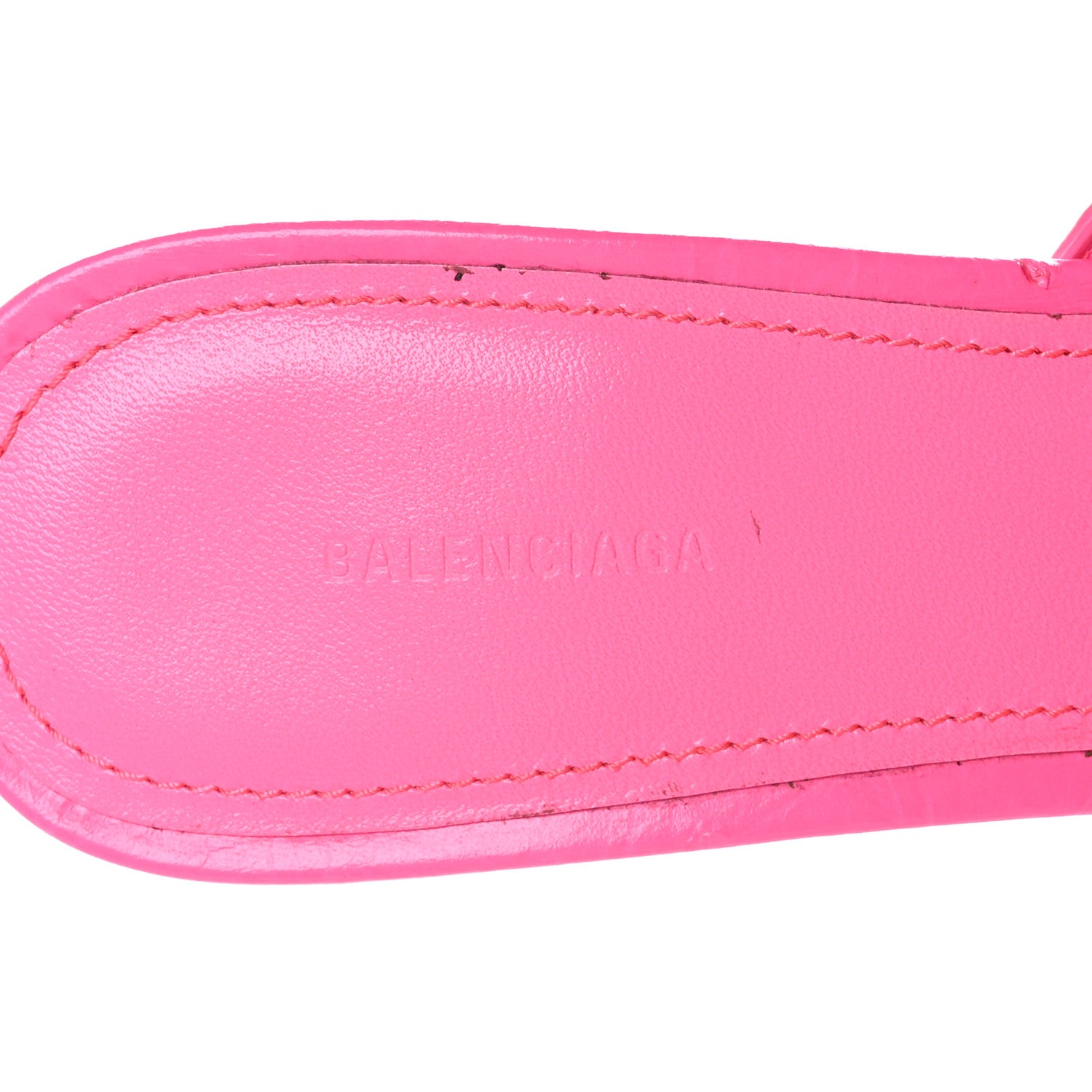 Balenciaga Agneau Arena Cagole 70mm Mules 37.5 Fluo Pink 7 of 8