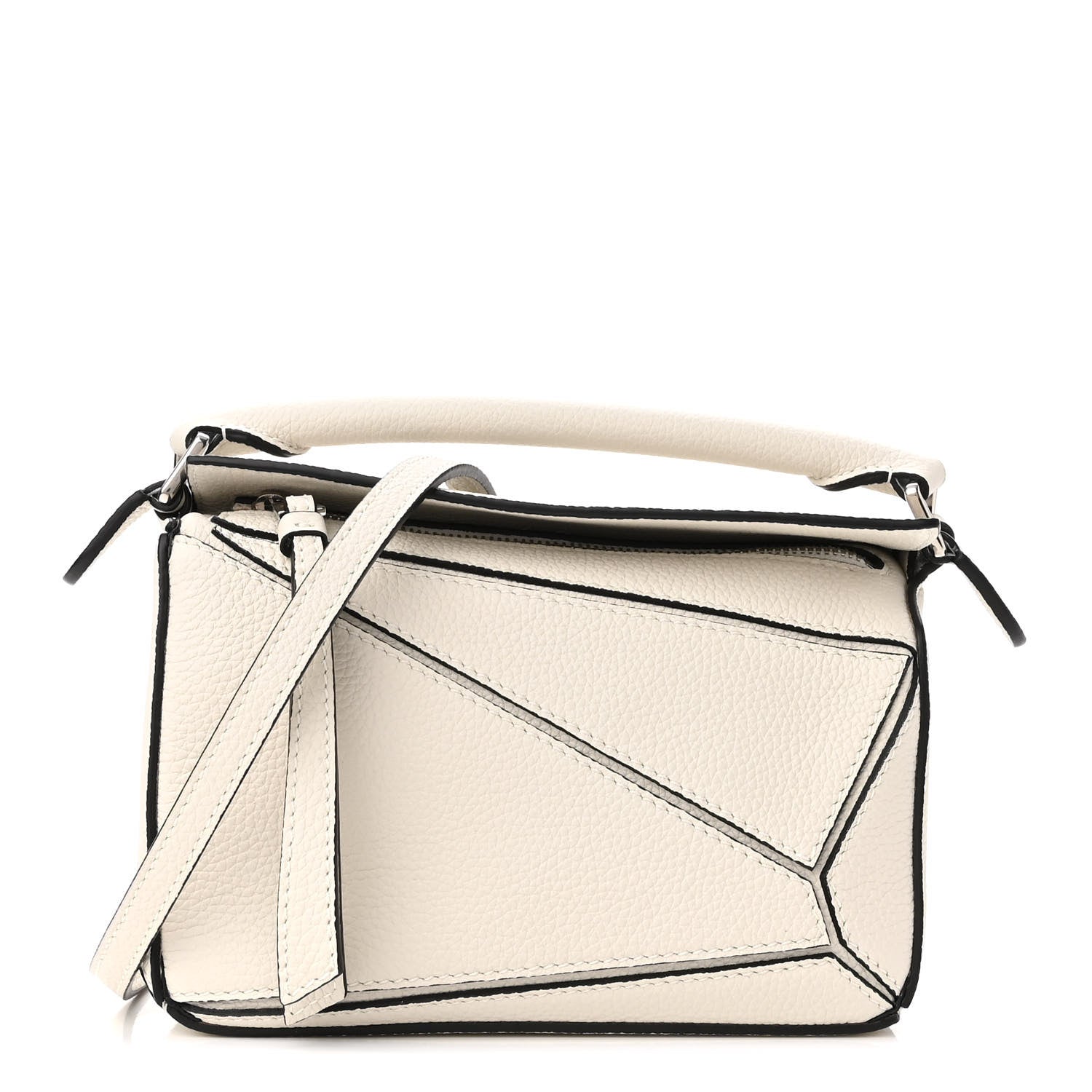 Loewe Calfskin Mini Puzzle Bag Soft White 1 of 9