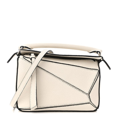 Loewe Calfskin Mini Puzzle Bag Soft White 1 of 9