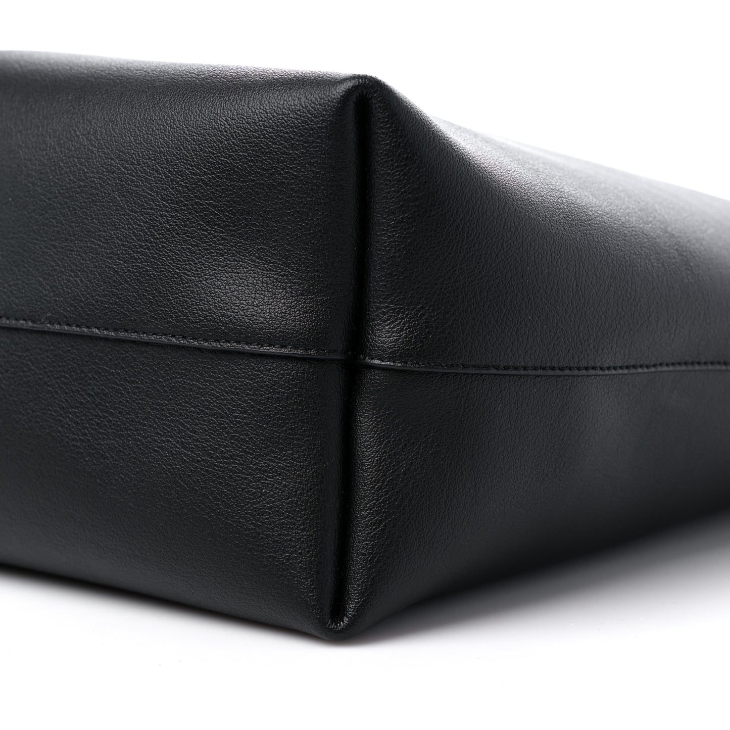 Calfskin Large Shopping Tote Black