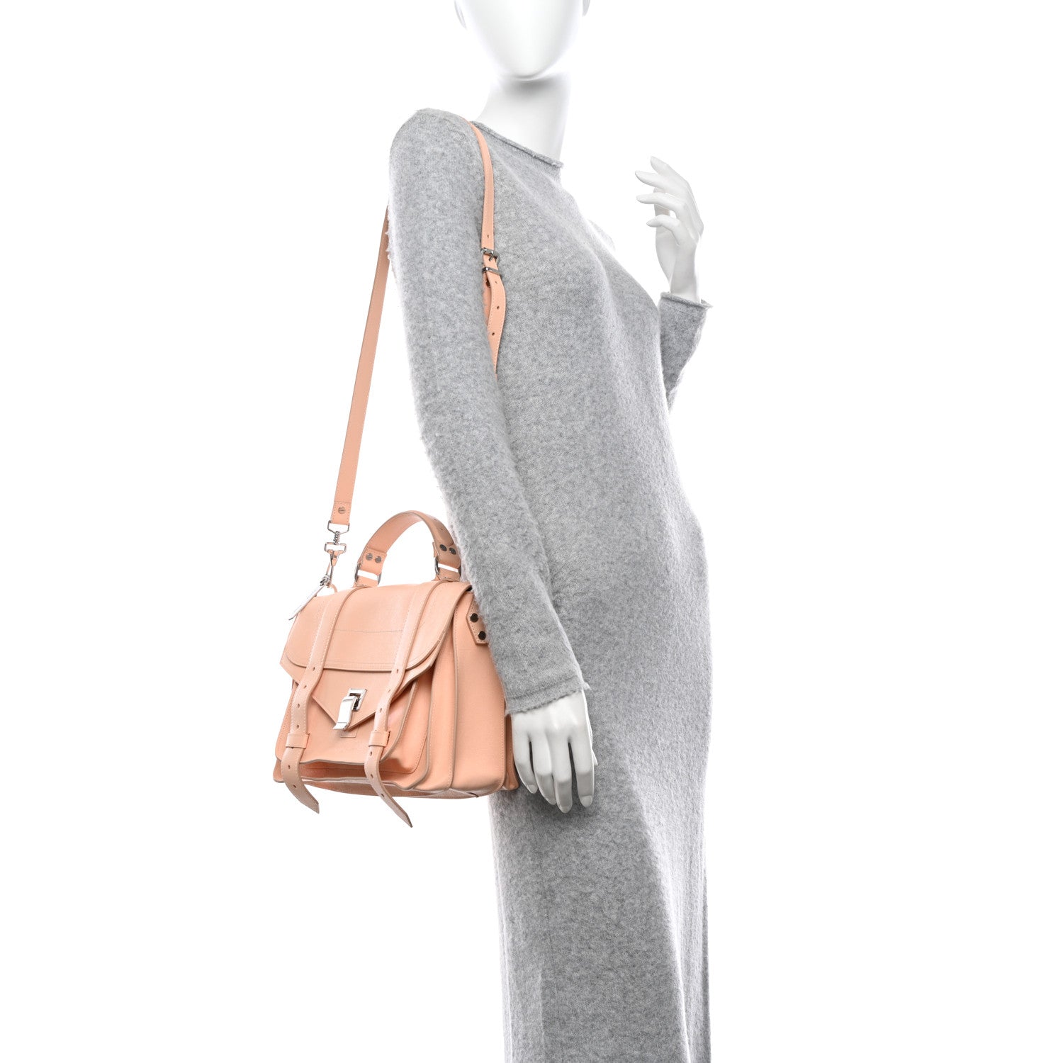 Proenza Schouler Lambskin Medium PS1 Satchel Peach 2 of 11