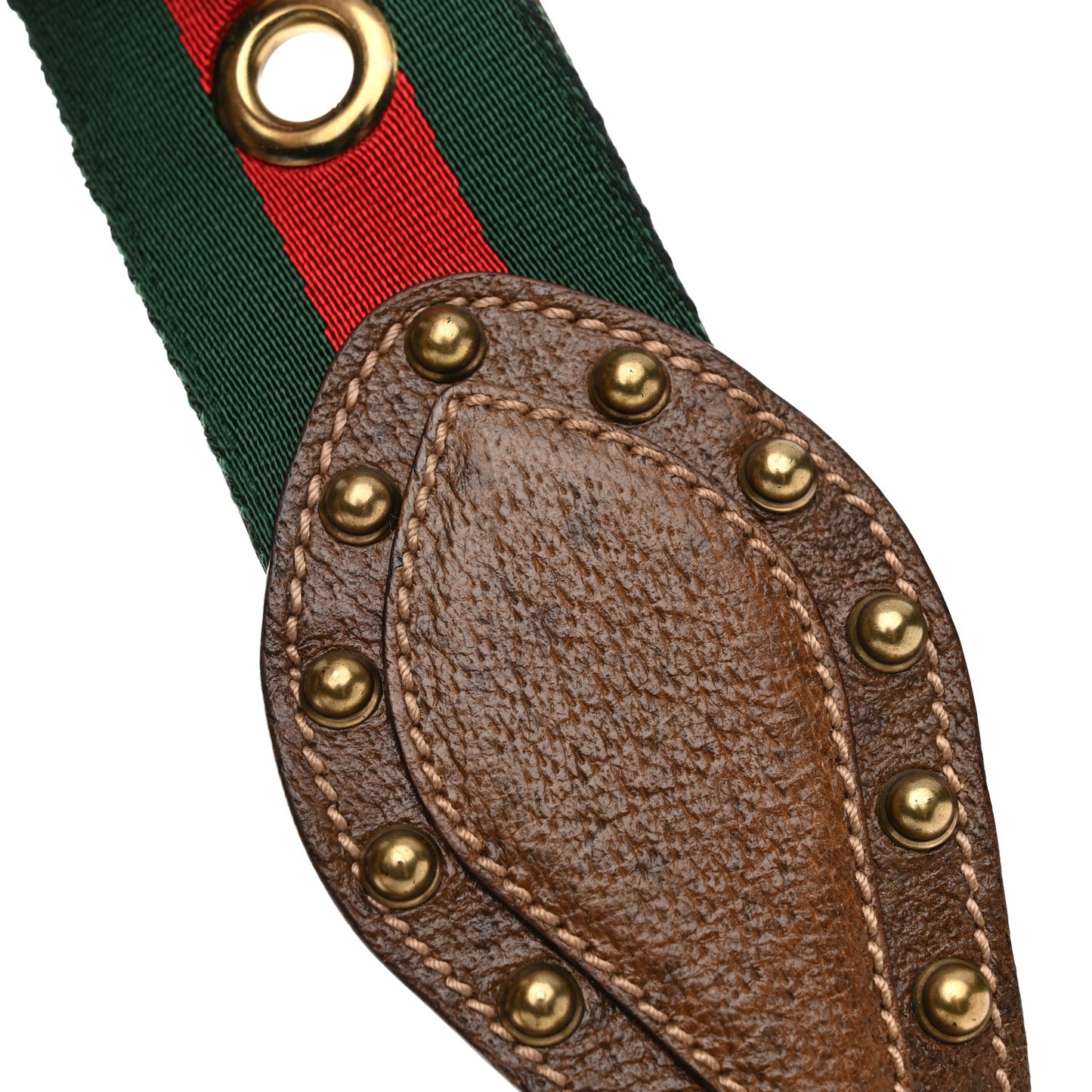 Monogram Pelham Studded Shoulder Bag Brown