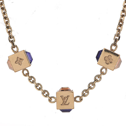Louis Vuitton Swarovski Gamble Short Necklace Azur 4 of 5