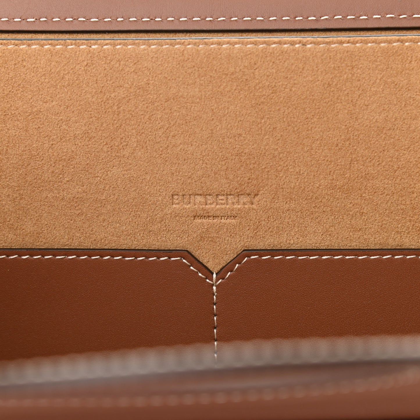 Soft Calfskin Small Pocket Tote Bag Tan