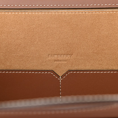 Burberry Soft Calfskin Small Pocket Tote Bag Tan 5 of 9