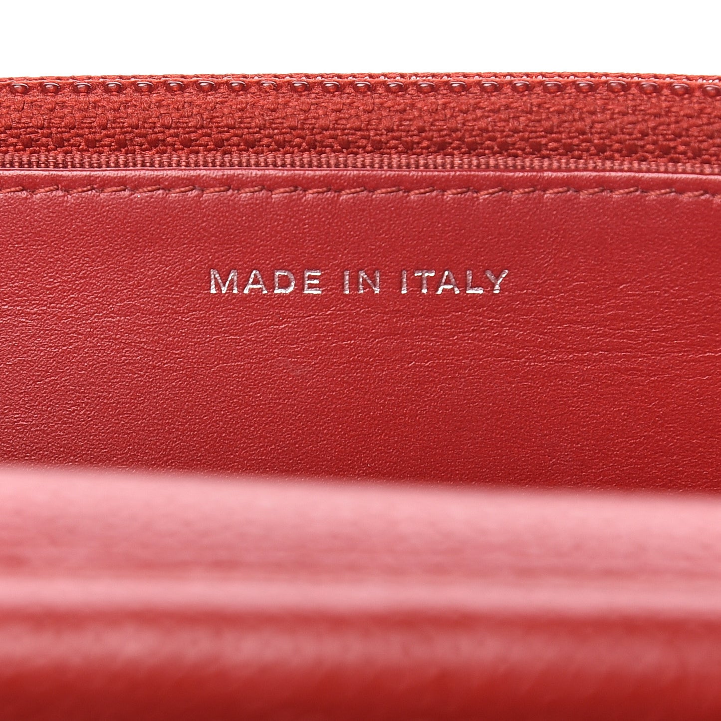 Caviar Quilted Wallet on Chain WOC Red