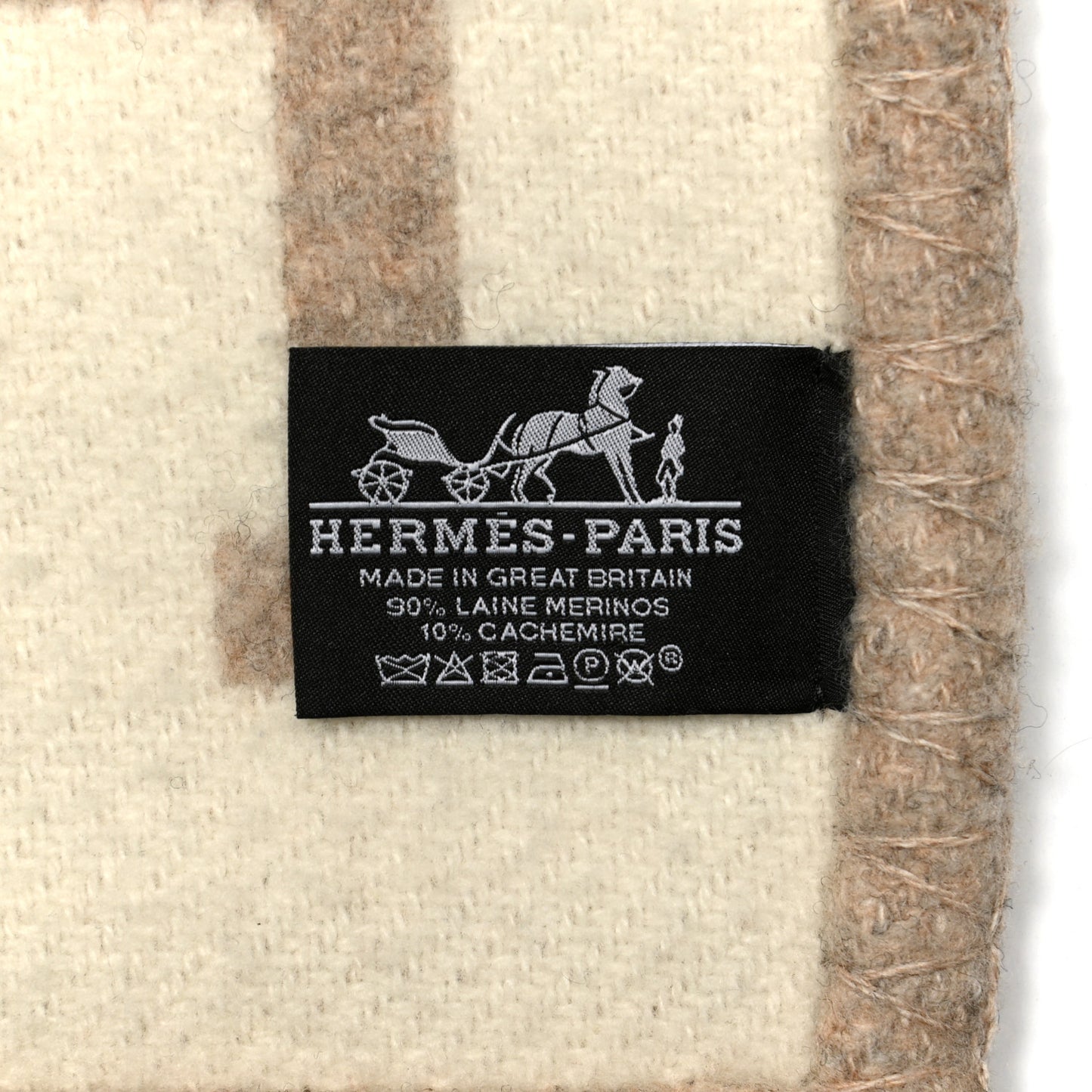 Wool Cashmere Avalon III Blanket Coco Camomille
