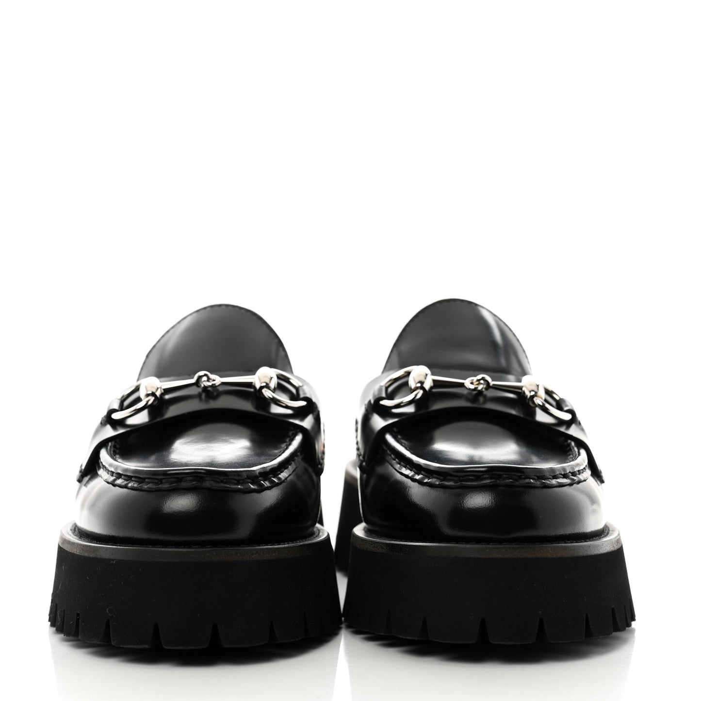 Magnum Calfskin Womens Horsebit Platform Mules 37.5 Black