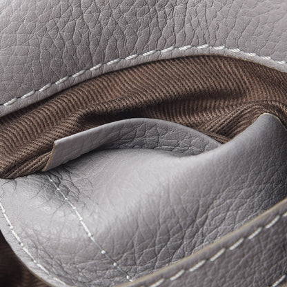 Chloe Calfskin Mini Marcie Round Crossbody Bag Cashmere Grey 8 of 9