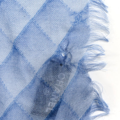 Chanel Cashmere CC Stole Blue 6 of 6