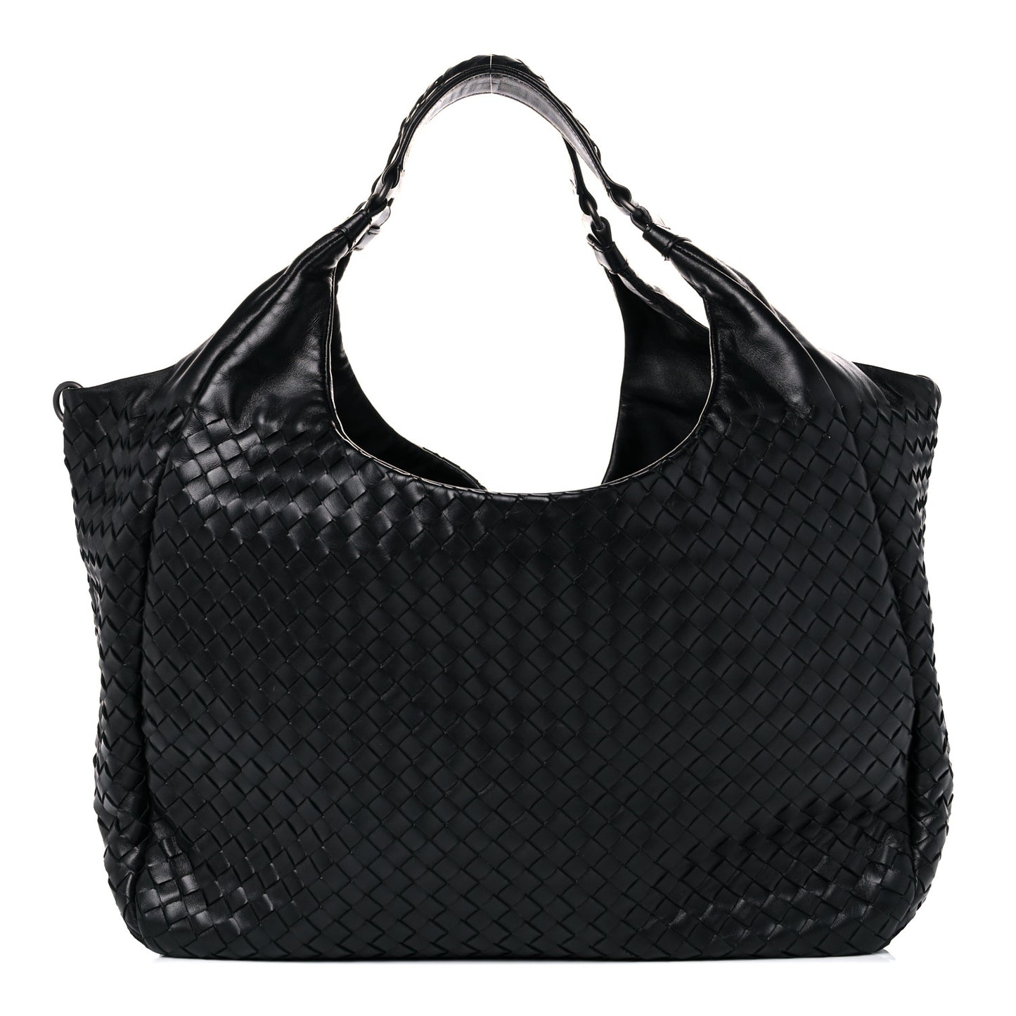 Nappa Intrecciato Large Campana Black