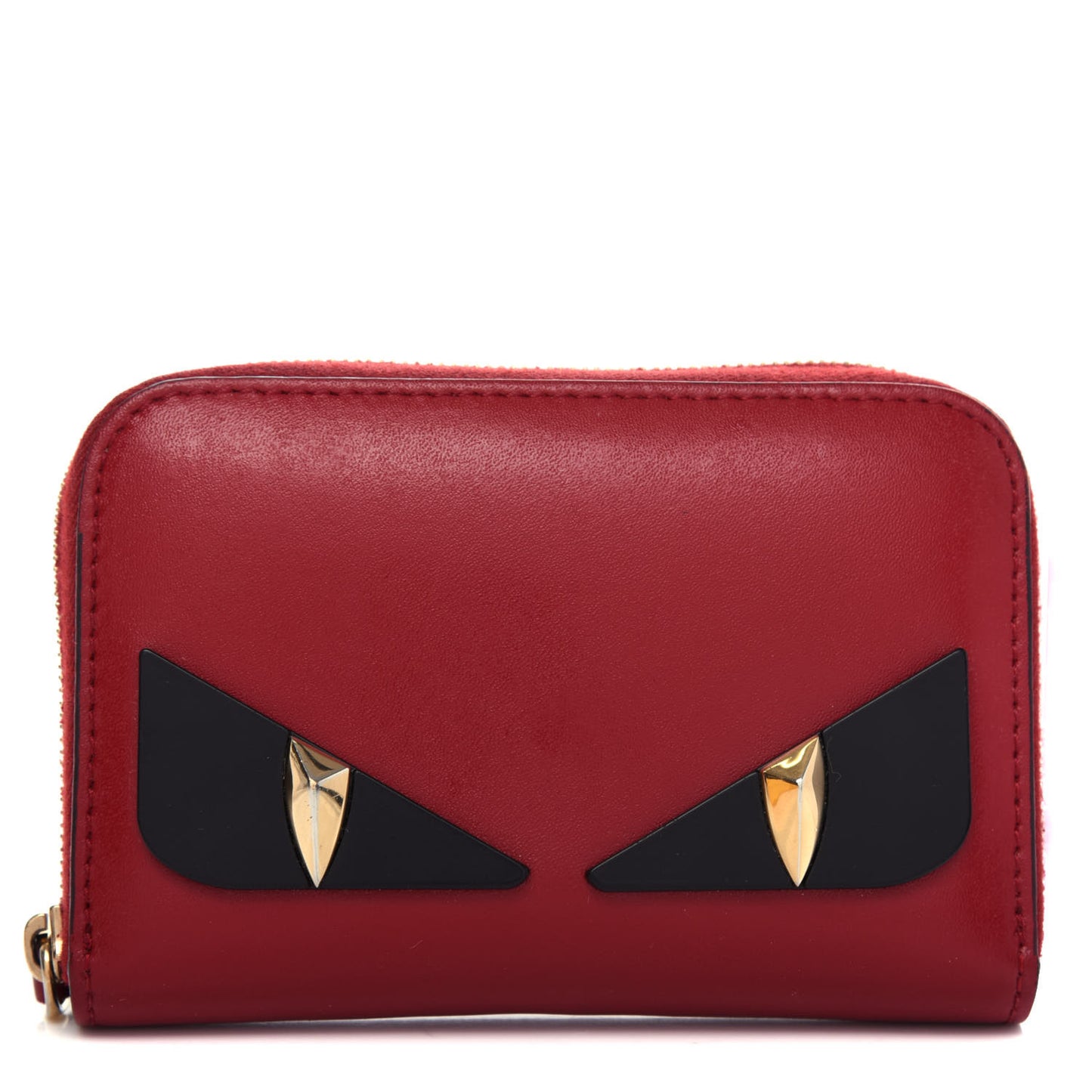 Vitello Liberty Monster Eyes Mini Zip Around Wallet Fragola