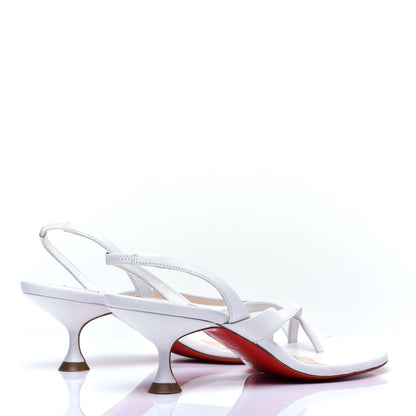 Christian Louboutin Kid Taralita 55 Thong Sandals 37 White 4 of 8