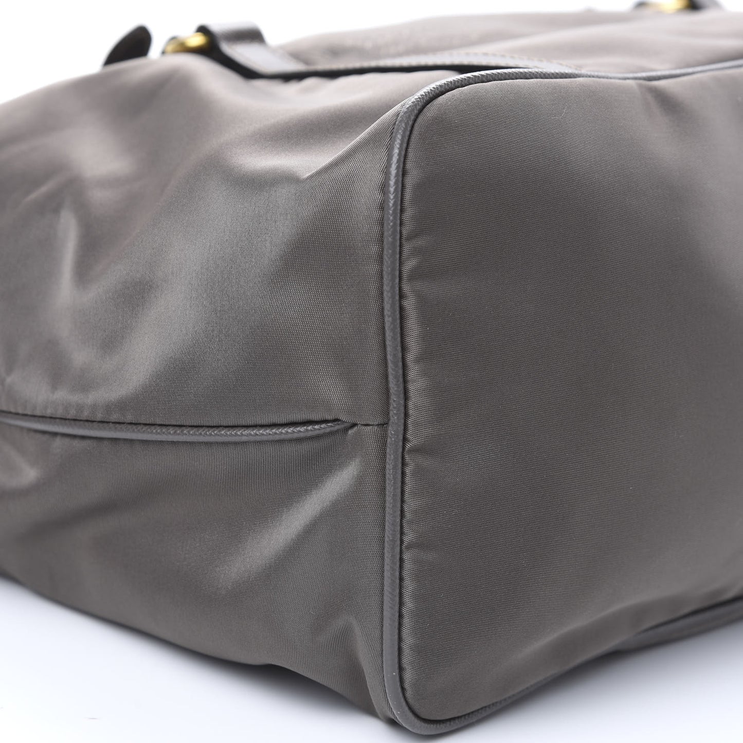 Tessuto Nylon Saffiano Jacquard Logo Tote Grey