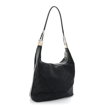 Gucci Monogram GG Small Clasp Hobo Black 2 of 12