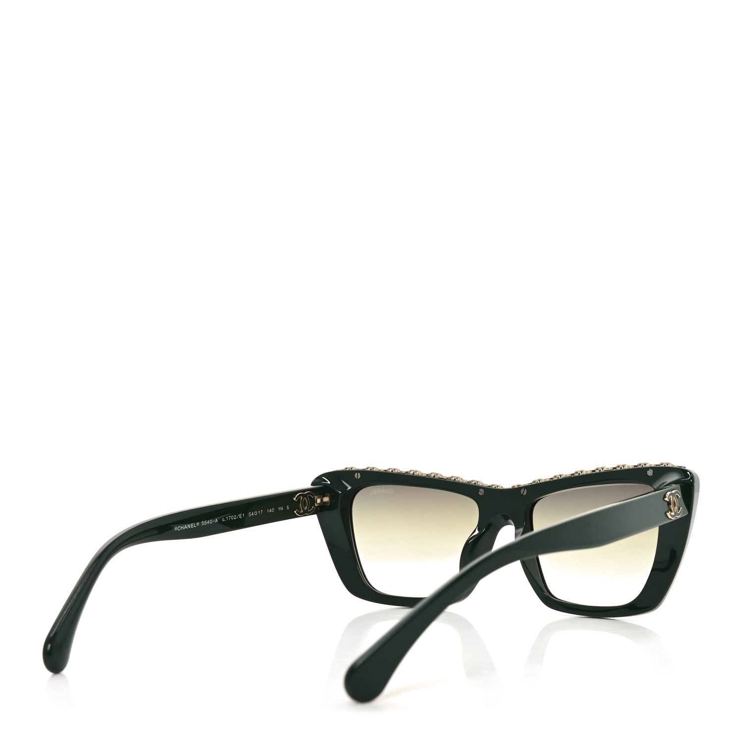 Chanel Acetate Butterfly Sunglasses 5540-A Green 4 of 7
