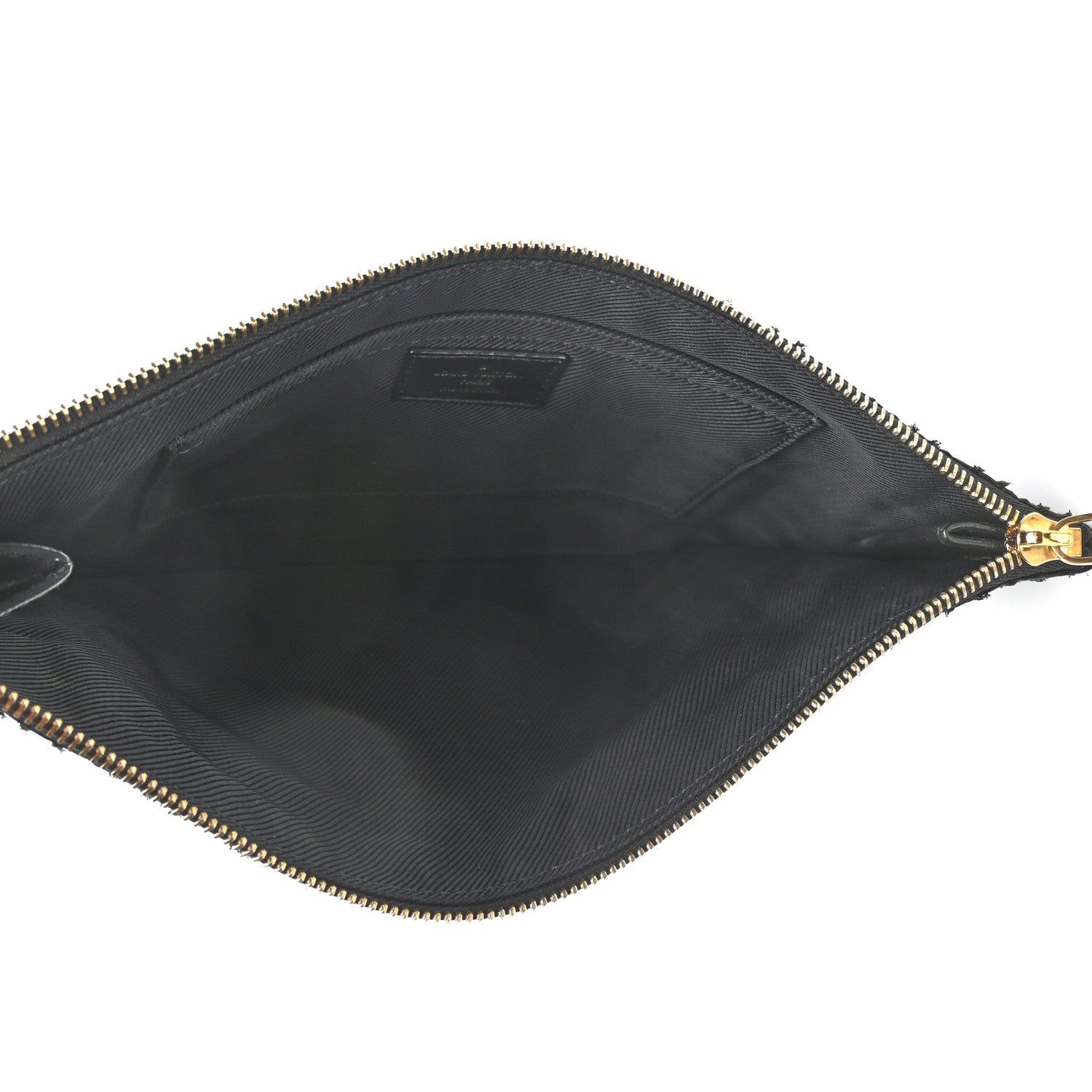 Louis Vuitton Monogram Lurex Flat Zip Pochette Noir 5 of 9