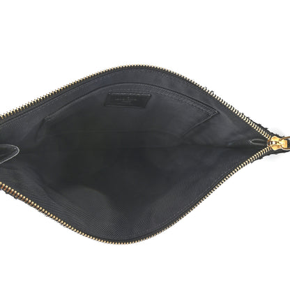 Louis Vuitton Monogram Lurex Flat Zip Pochette Noir 5 of 9
