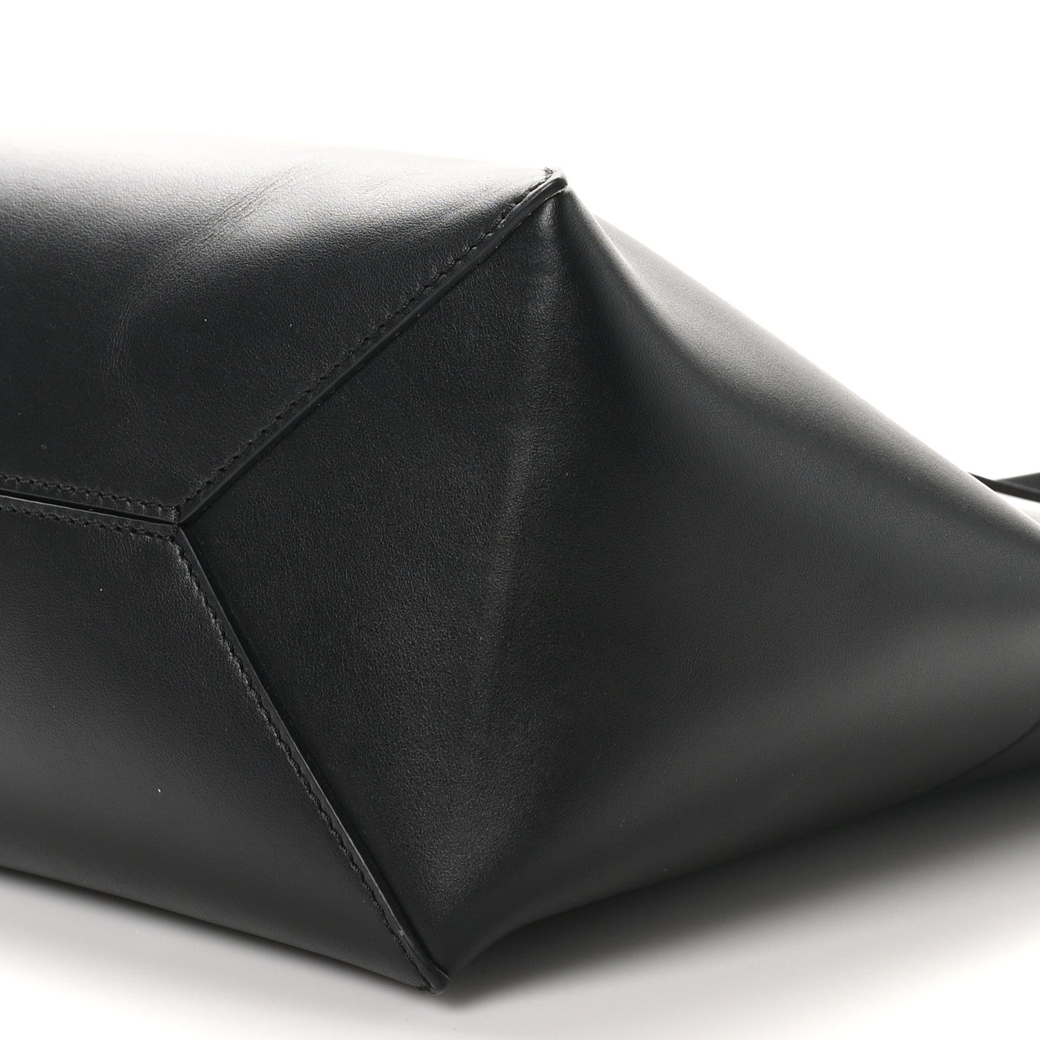 Loewe Shiny Calfskin Medium Puzzle Fold Tote Black 9 of 9