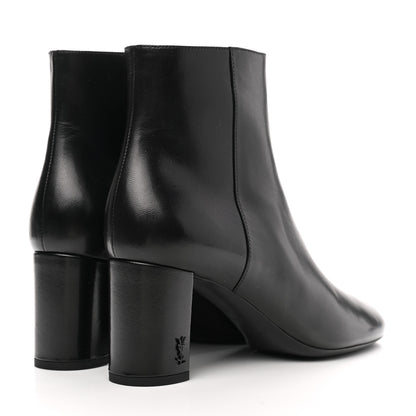 Saint Laurent Nappa Vendome Loulou Ankle Zip Boot 38 Black 4 of 10