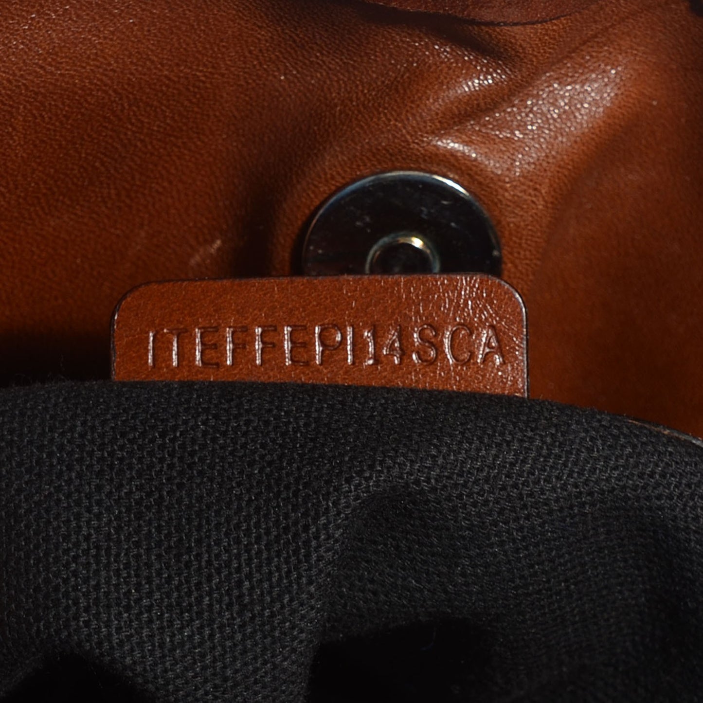 Bridle Calfskin House Check Large Whipstitch Tote Dark Tan
