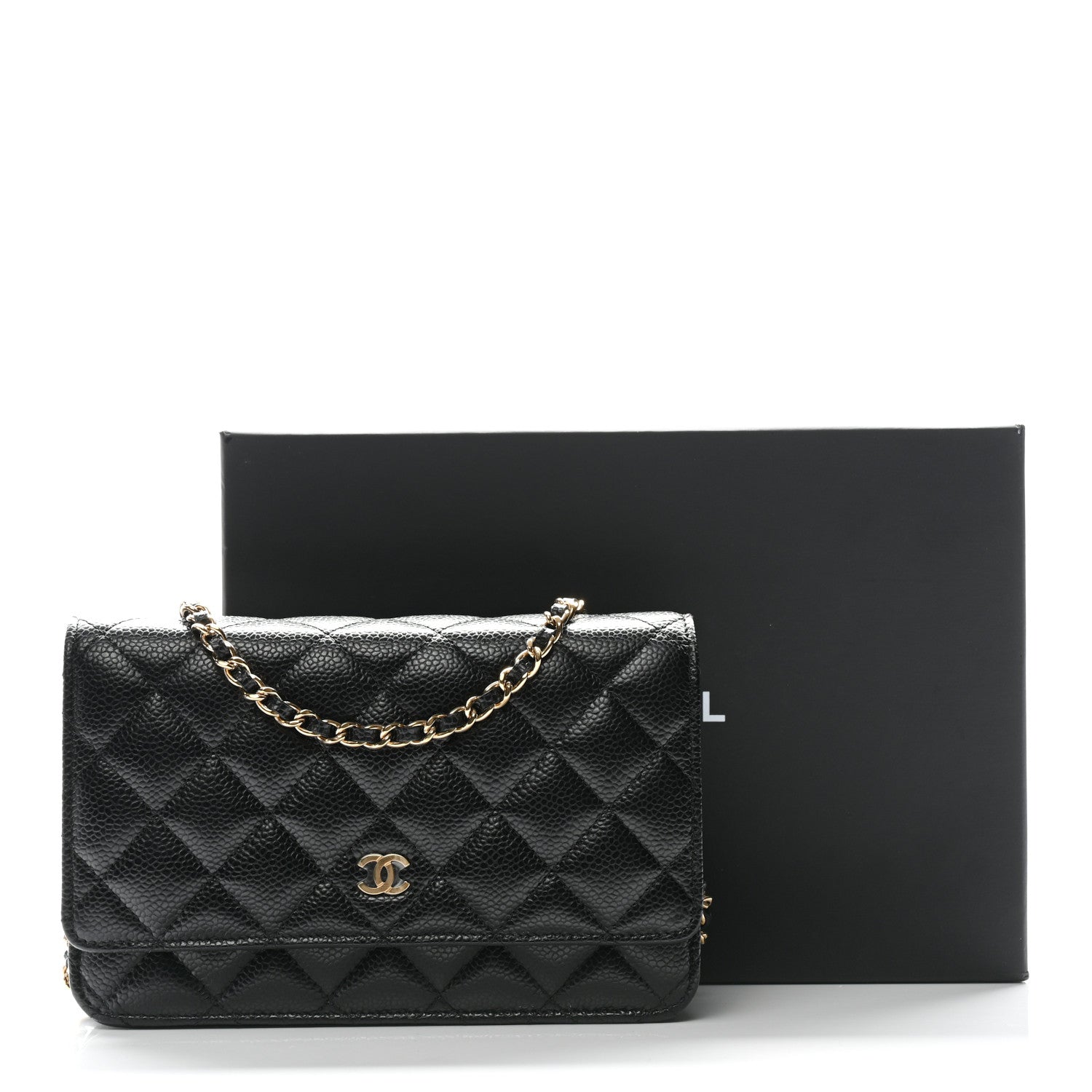 Chanel Caviar Quilted Wallet On Chain WOC Black 12 of 12