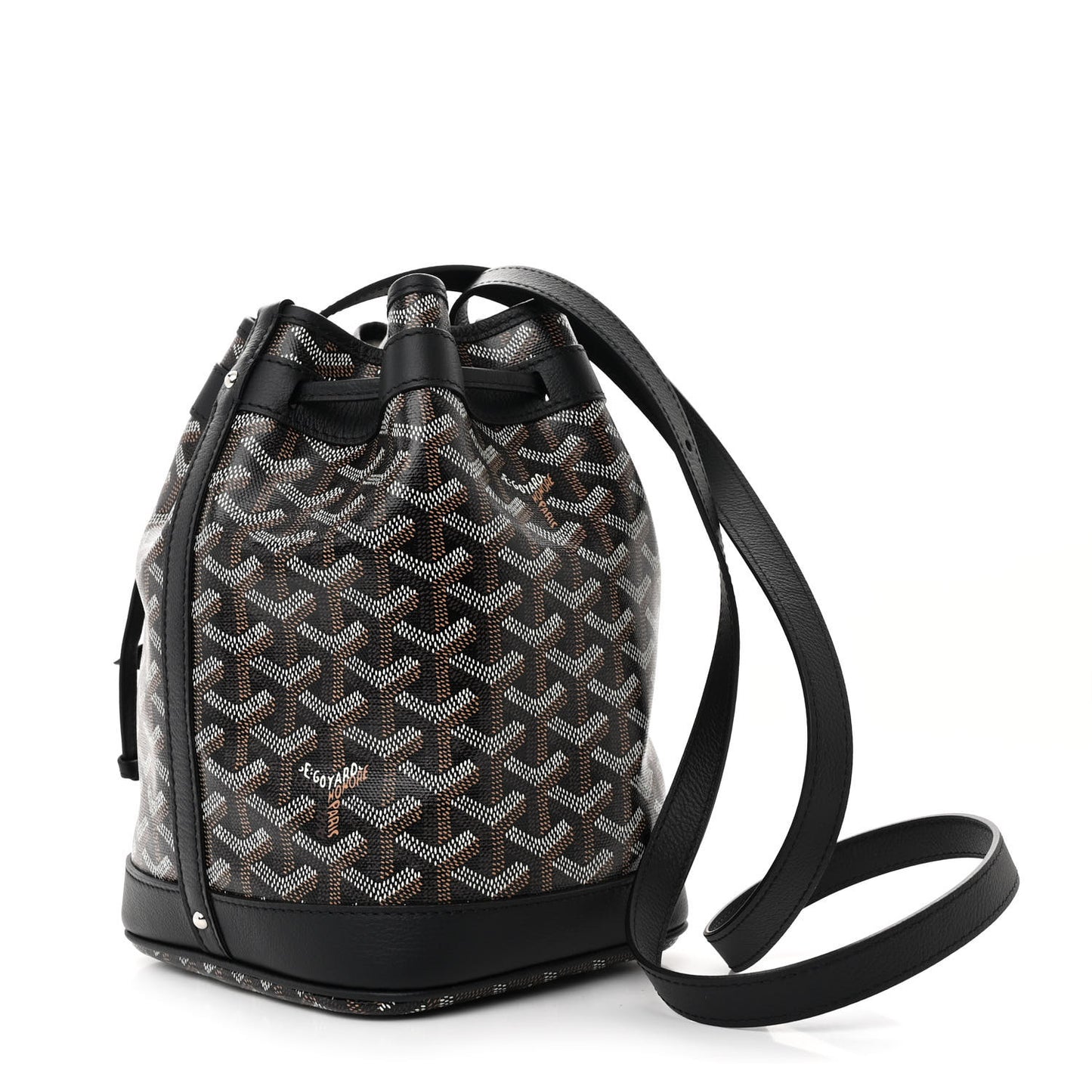 Goyardine Petit Flot Bucket Bag PM Black