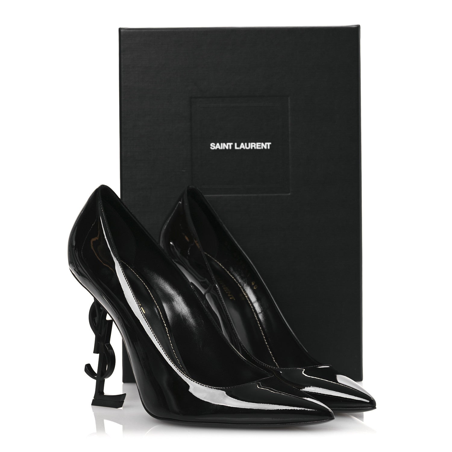 Saint Laurent Patent Calfskin Opyum 110 Pumps 40 Black 11 of 11