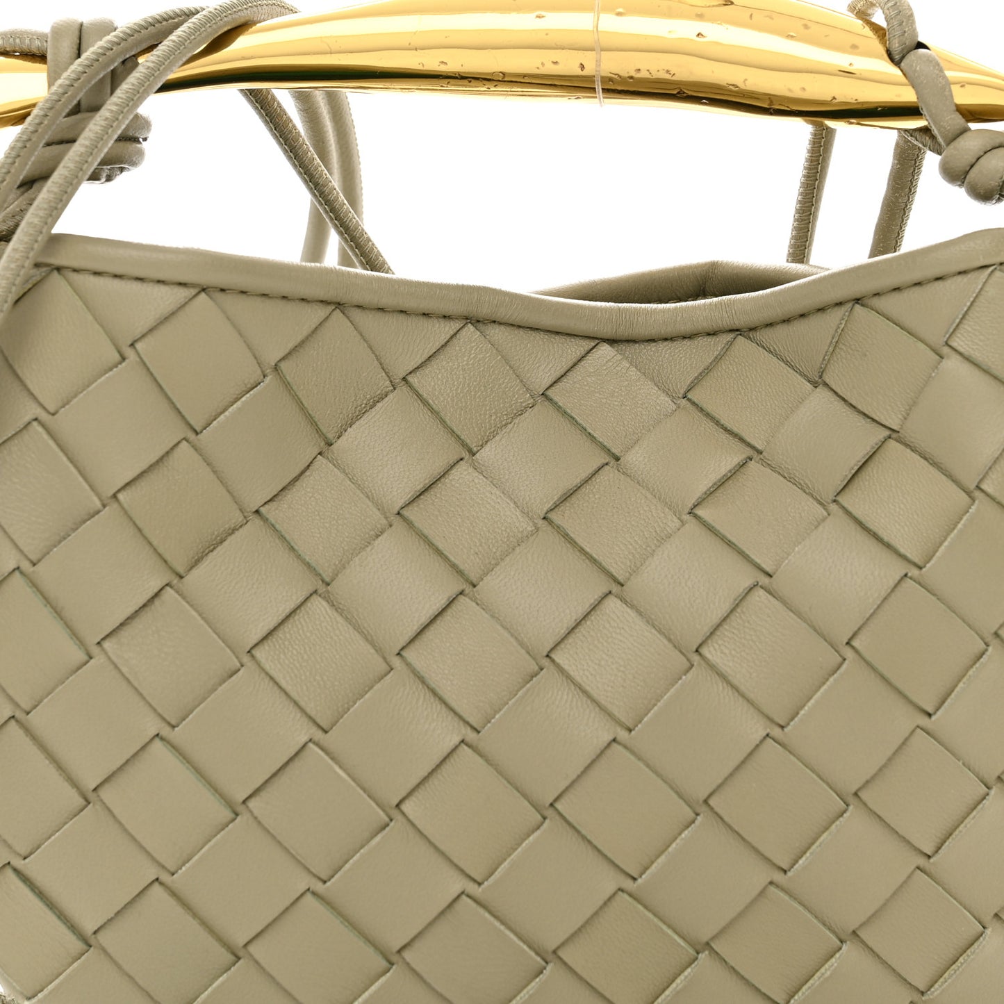 Nappa Intrecciato Mini Sardine Bag Travertine