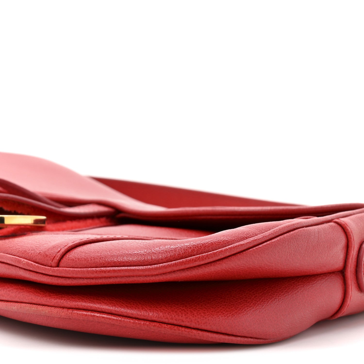 Christian Dior Calfskin Double Saddle Bag Red 10 of 14