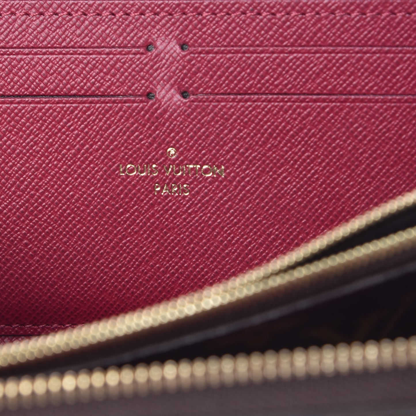 Monogram Clemence Wallet Fuchsia