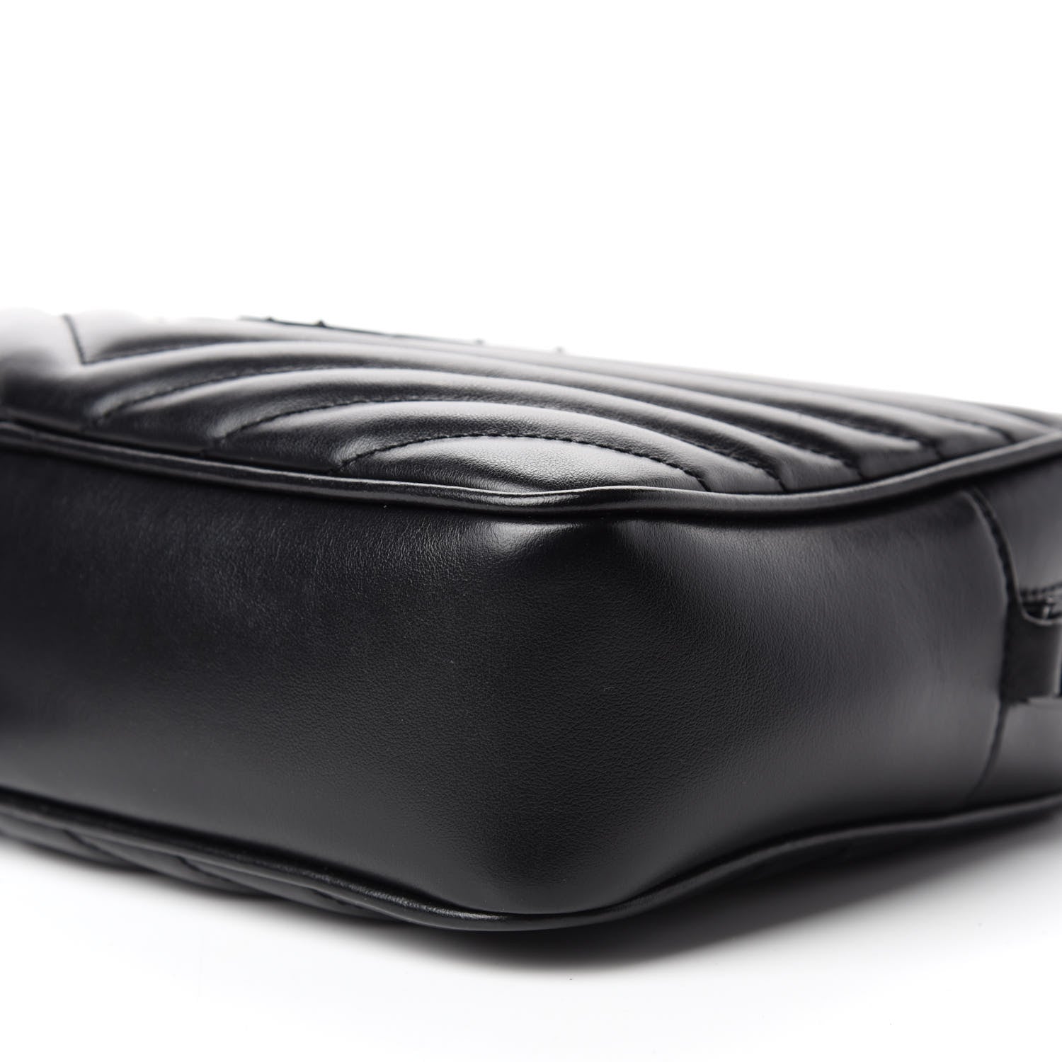 Saint Laurent Calfskin Matelasse Monogram Lou Camera Bag Black 7 of 10