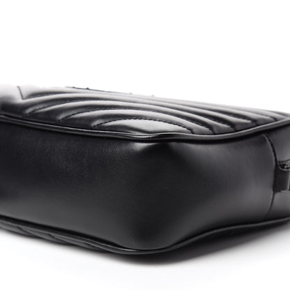 Saint Laurent Calfskin Matelasse Monogram Lou Camera Bag Black 7 of 10