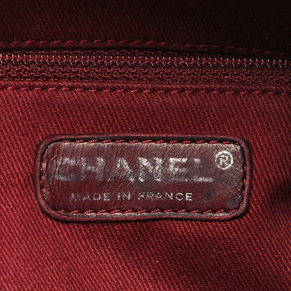 Chanel Aged Calfskin Quilted Cotton Club Bowler Pearl 6 of 12