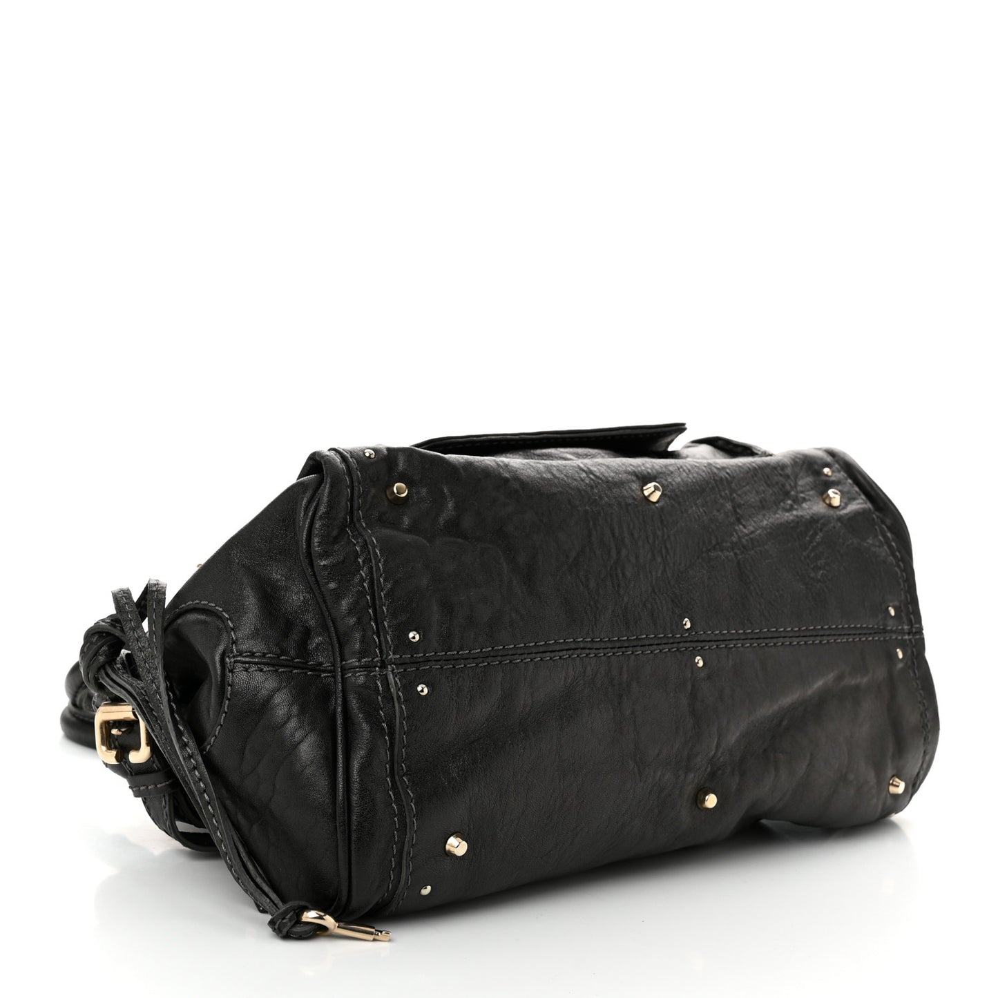 Calfskin Medium Paddington Capsule Satchel Bleu Nuit