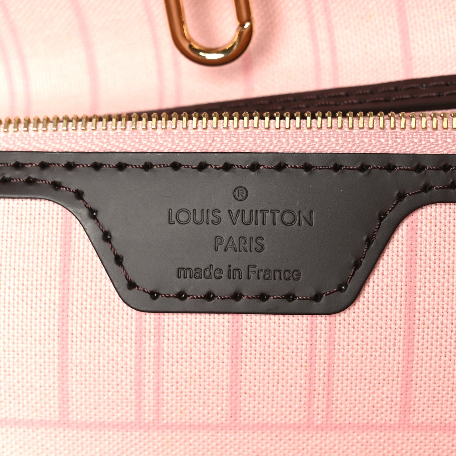 Louis Vuitton Damier Ebene Neo Neverfull MM Rose Ballerine 7 of 10