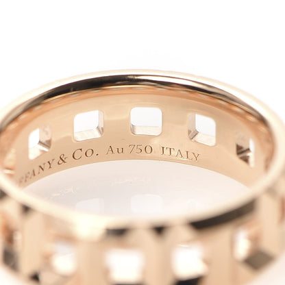 Tiffany 18K Rose Gold Wide T True Ring 45 3.25 5 of 5