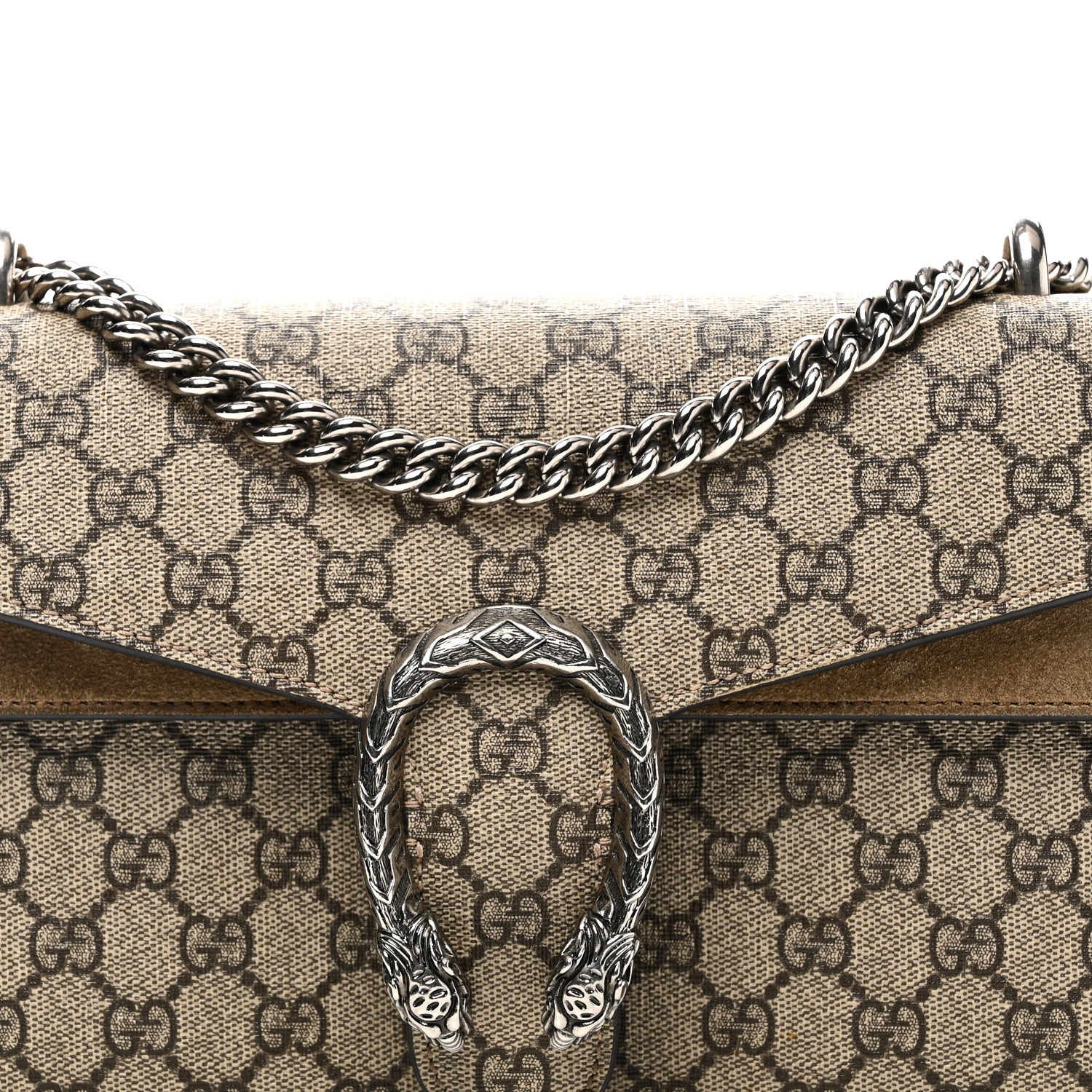 Gucci GG Supreme Monogram Small Dionysus Shoulder Bag Taupe 8 of 11